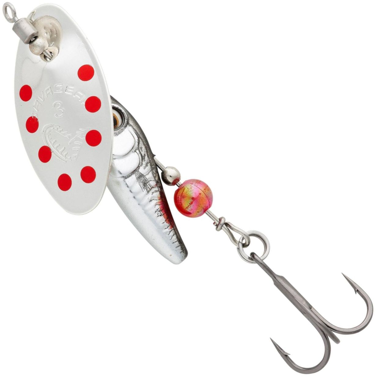 Lingurtia Rotativa SAVAGE GEAR Sticklebait Spinner 1, Dirty Silver, 4.5g, 1buc/pac