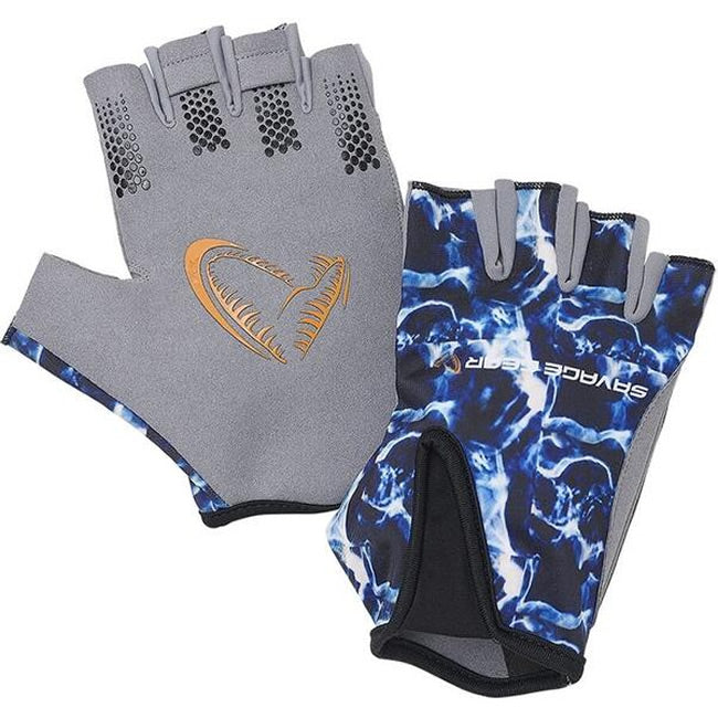 MANUSI SAVAGE GEAR MARINE CU DEGETE TAIATE SEA BLUE