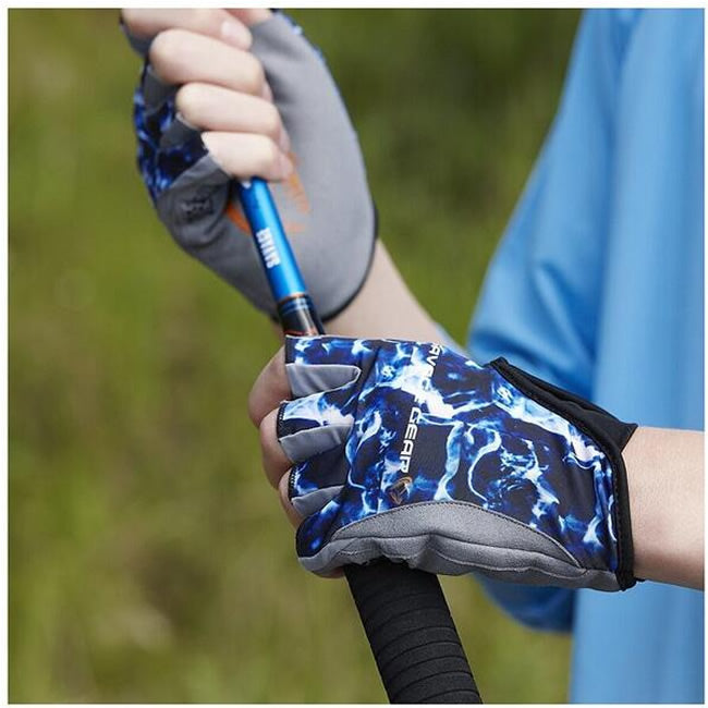 MANUSI SAVAGE GEAR MARINE CU DEGETE TAIATE SEA BLUE
