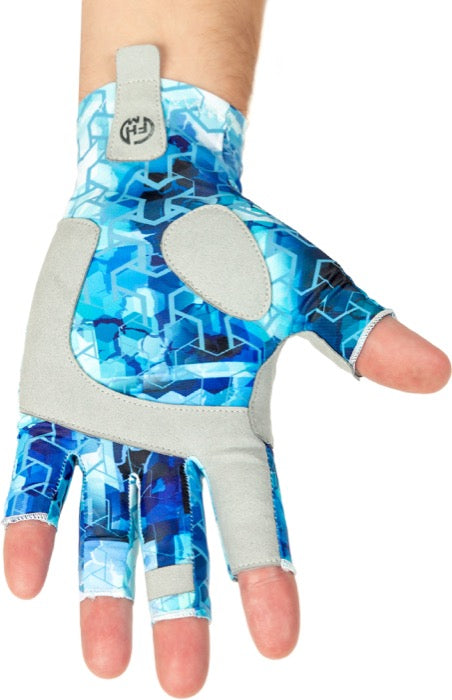 MANUSI UV FHM MARK PRINT AQUA BLUE