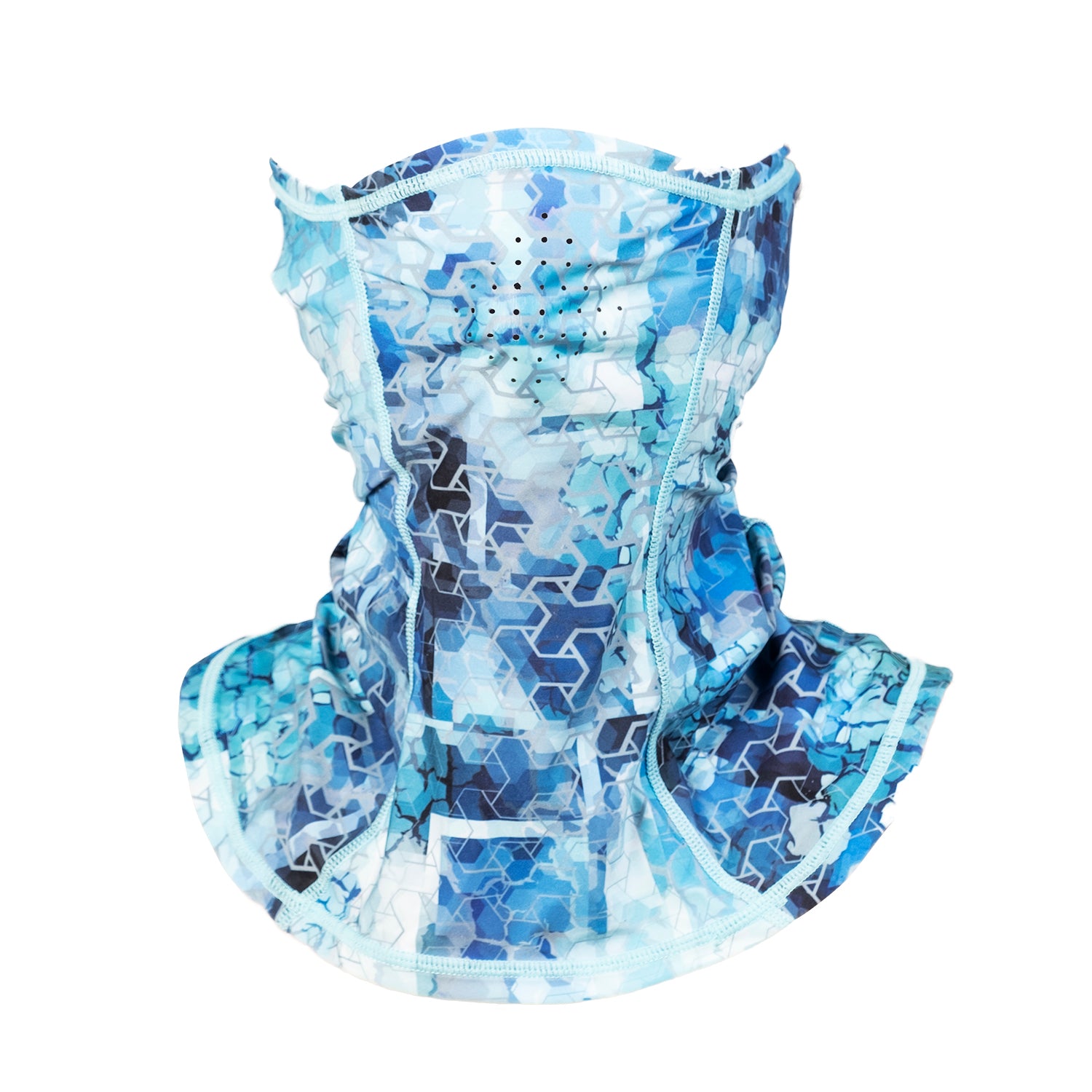 MASCA UV FHM MARK MASK PRINT AQUA BLUE ONE SIZE FITS ALL