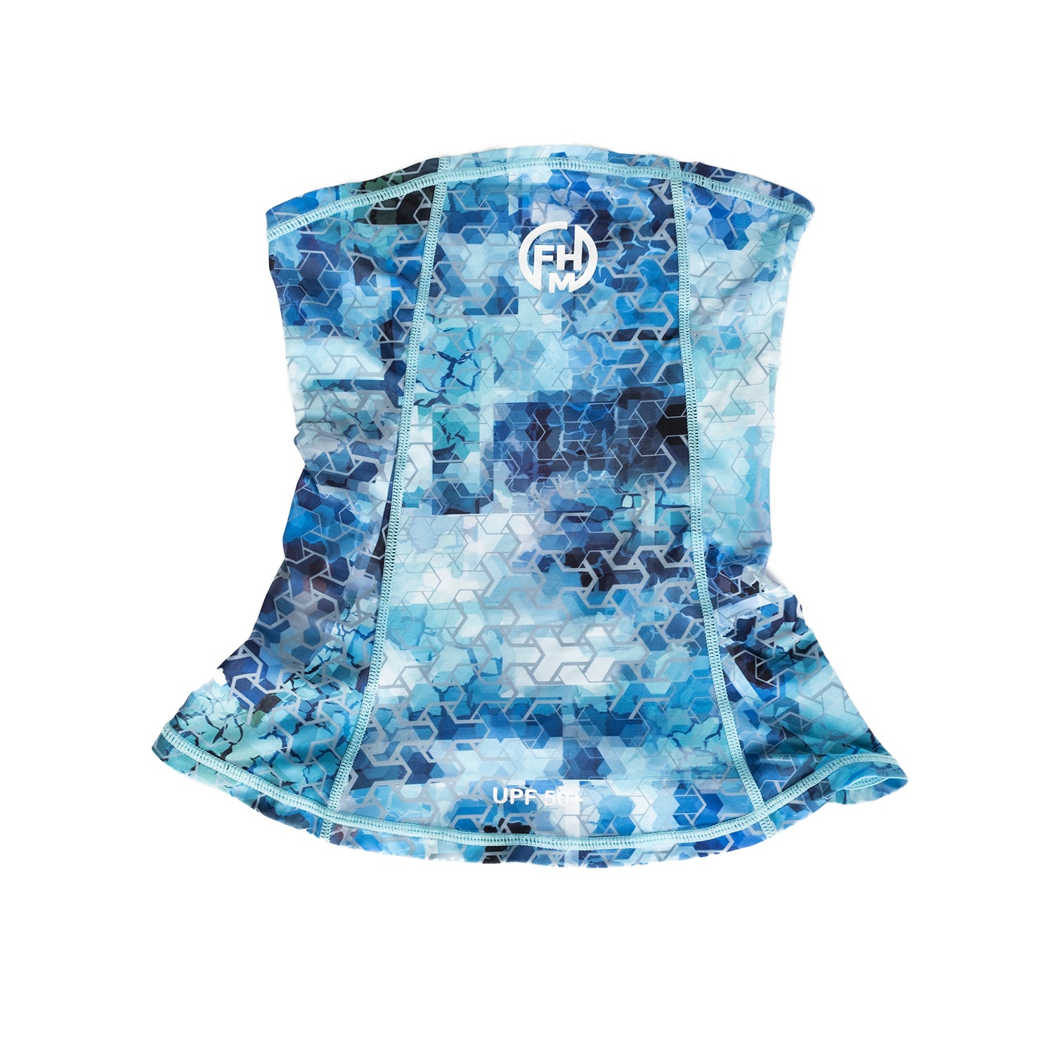 MASCA UV FHM MARK MASK PRINT AQUA BLUE ONE SIZE FITS ALL