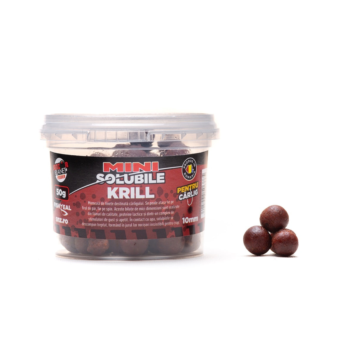MINISOLUBILE SENZOR FEEDER PENTRU CARLIG KRILL 10mm 50g