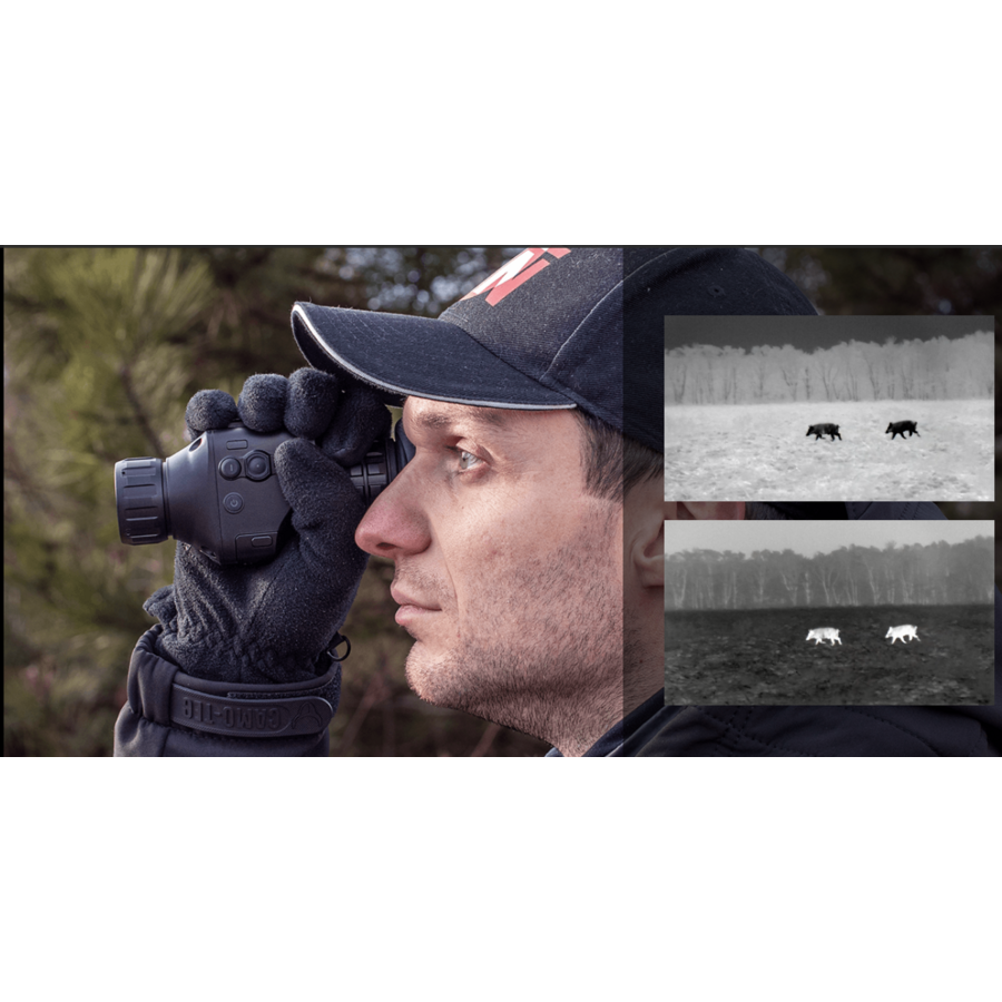 MONOCULAR ATN VEDERE TERMICA ODIN LT 19MM 2-4X 320X240