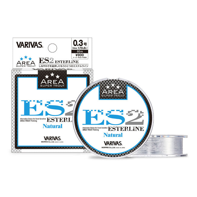 MONOFILAMENT VARIVAS  SUPER TROUT AREA ES2 ESTER NATURAL 80m 0.091m 1.75lb