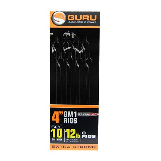 MONTURA GURU SPEEDSTOP QM1 RIGS, 10CM, 8 BUC/PLIC  NR. 10 / 0.25MM