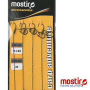 MOSTIRO FEEDER RIG WITH MAGGOT CLIP IN BRAID LINE 10 LBS HOOK NO 12 (4 BUC)