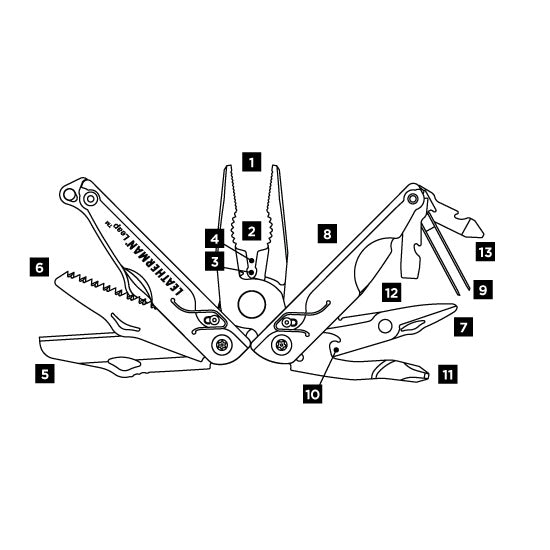 MULTI TOOL LEATHERMAN LEAP BLUE 83MM 13 FUNCTII
