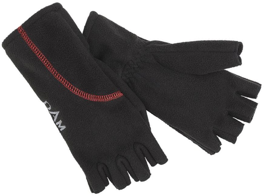 Man Gloves DAM Windproof Half Finger L, Black