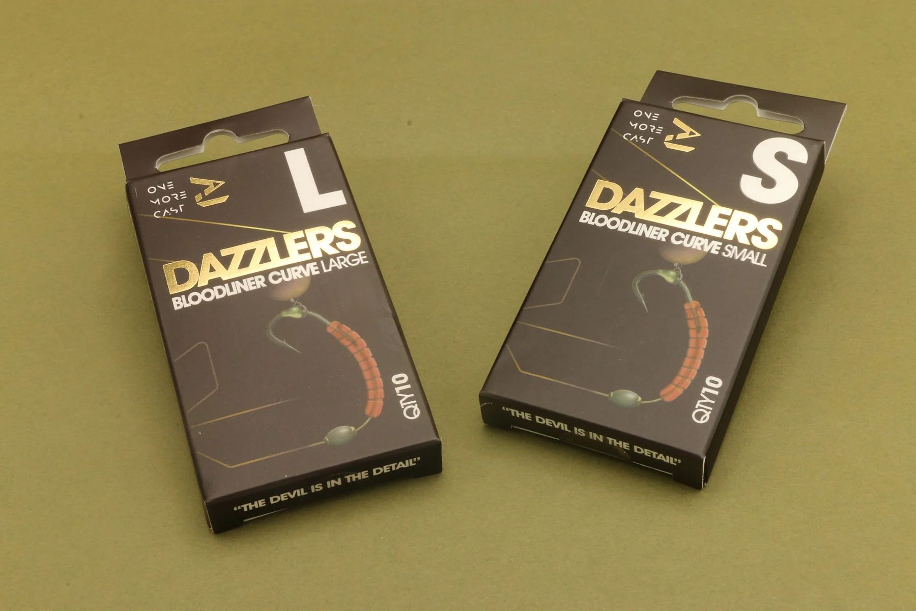 Mansoane ONE MORE CAST Tackle Dazzlers Bloodliner Inturn, Small, 10buc/pac