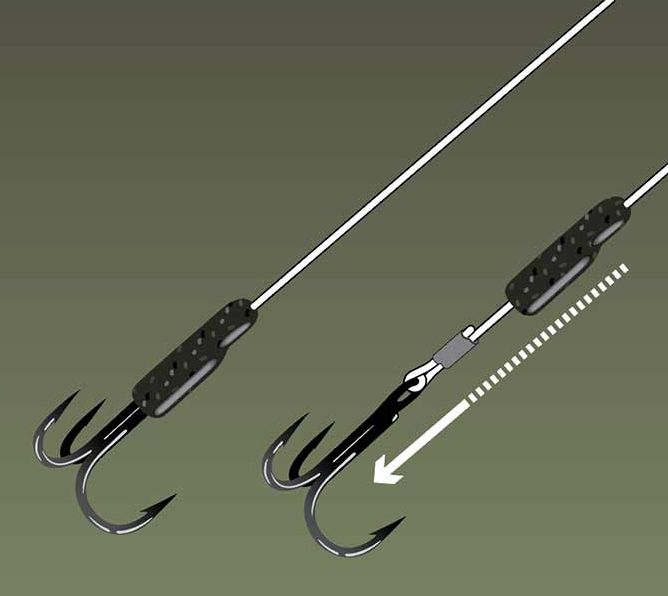 Manson Fox Rage Predator Camo Treble Hook Sleeves, Large, 10buc/pac