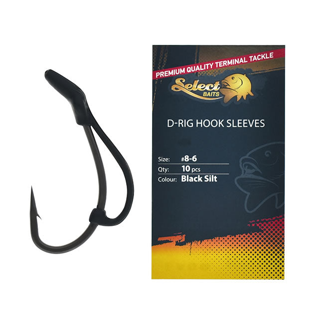 Manson Select Baits D-Rig Hook Sleeves, nr.6-8, 10buc