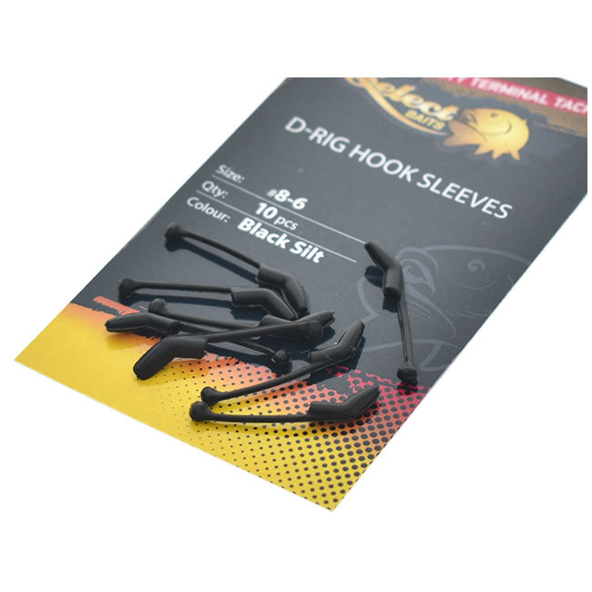 Manson Select Baits D-Rig Hook Sleeves, nr.6-8, 10buc