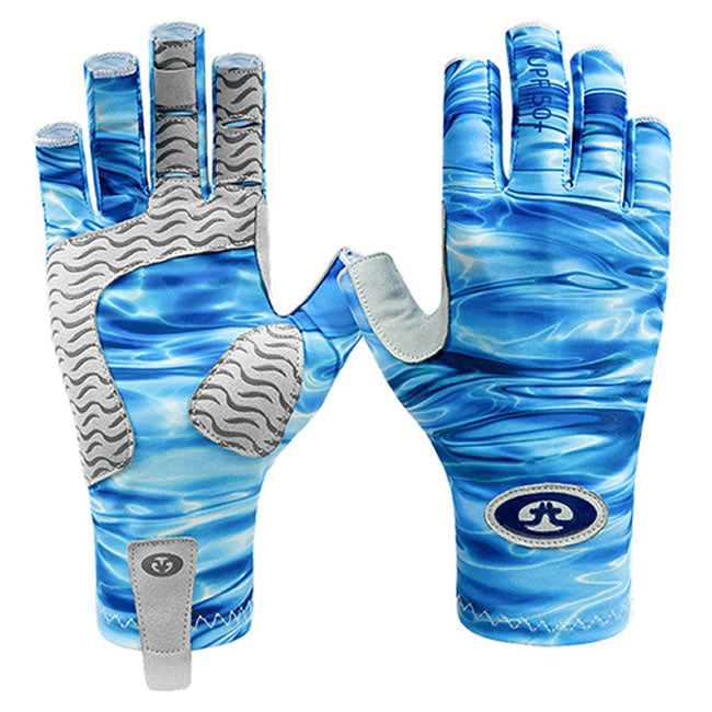 Manusi Flying Fisherman Sunbandit Pro Series Gloves Blue Water L-