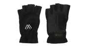 Manusi Mikado Fleece - Half Finger L - Black - Gray