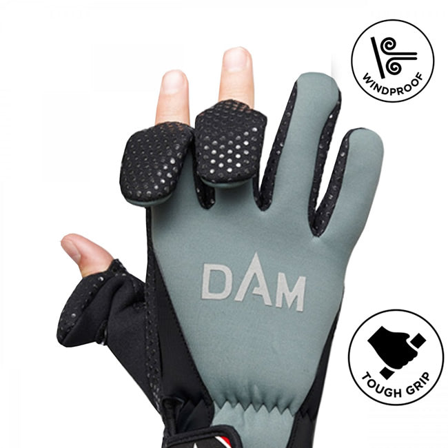 Manusi Neopren DAM Fighter Glove Black/Grey