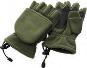 Manusi Trakker Polar Fleece Gloves, Green