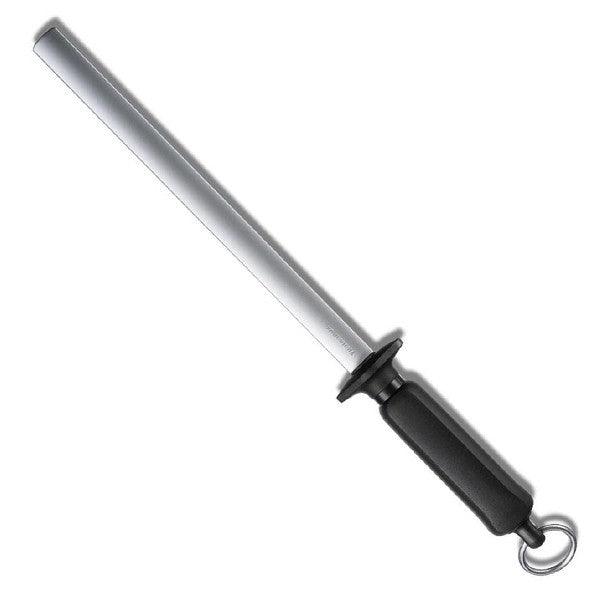 Masat diamantat Victorinox Coated Sharpening Steel, 27cm, Negru