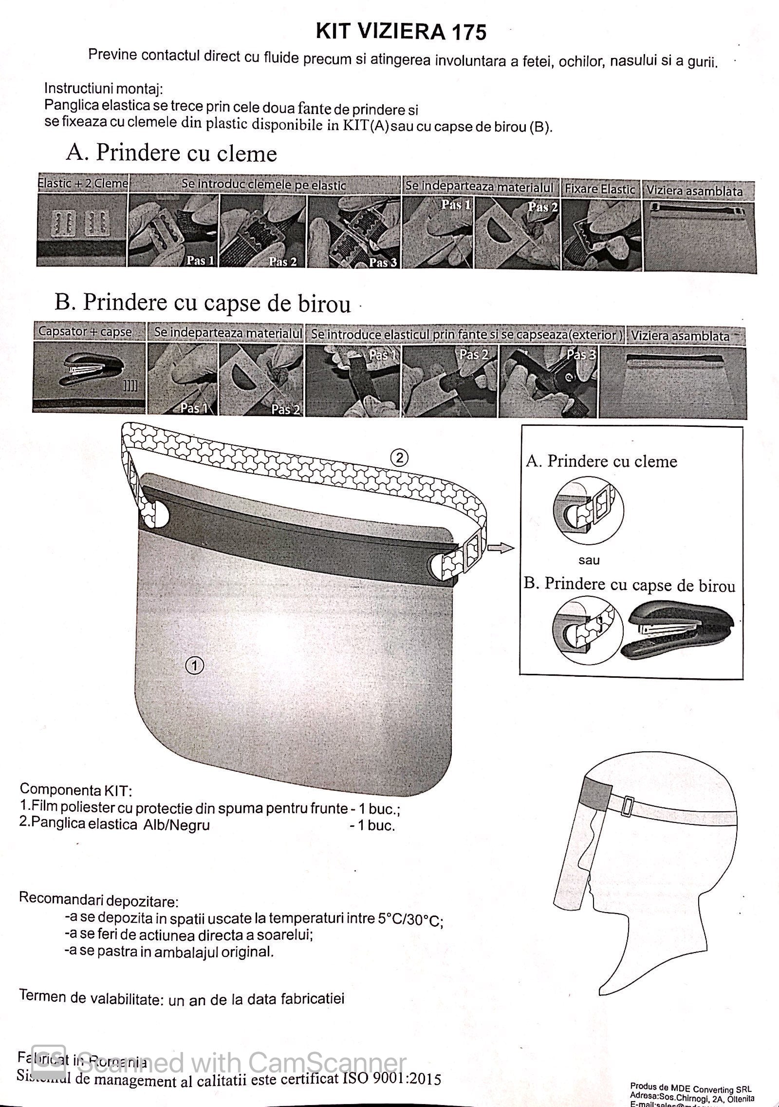 Masca Viziera Protectie Fata Advance Boats Kit 175