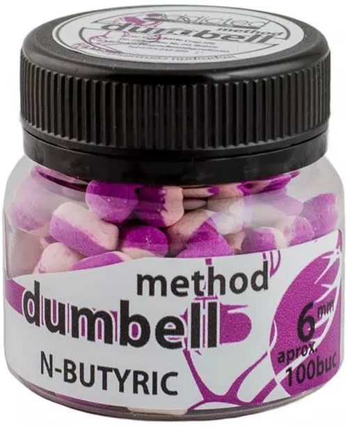Method Dumbell Carp Baits Addicted,  N-butyric, Mov Alb, 6mm