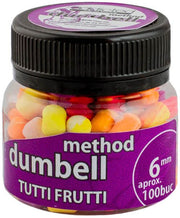 Method Dumbell Carp Baits Addicted,  Tutti Frutti, Galben Portocaliu, 6mm