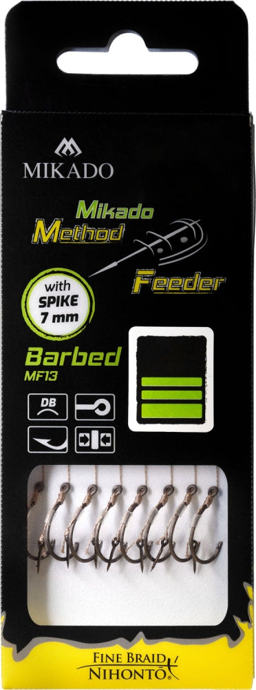 Method Feeder Rig - Ac De Momeala - Carlig Nr.6 / Fir Textil 0.16Mm/10Cm - 8Buc