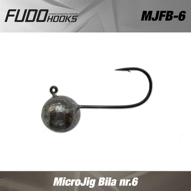 Micro Jig Fudo Bila nr.6 BN black nickel 7gr 9buc/plic