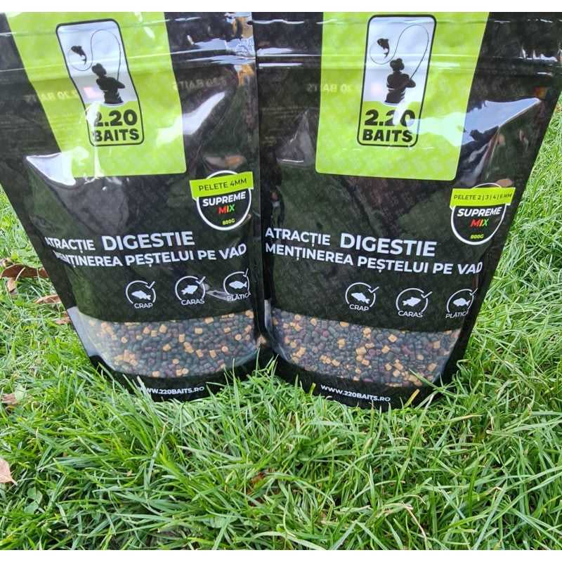 Micropelete 220baits 4MM Mix 800GR