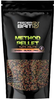 Micropelete Feeder Bait Method Pellet, Green Black Red, 2mm, 800g