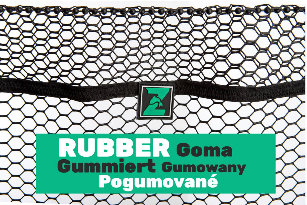 Minciog Aluminiu Zfish Landing Net NFX Rubber Mesh, 170cm, 2seg