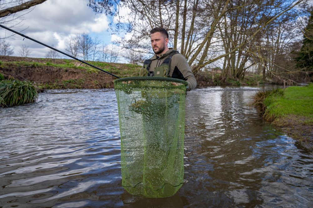 Minciog KORUM Glide Wading Net Latex Plutitor Pentru Pastrav, 30-60cm