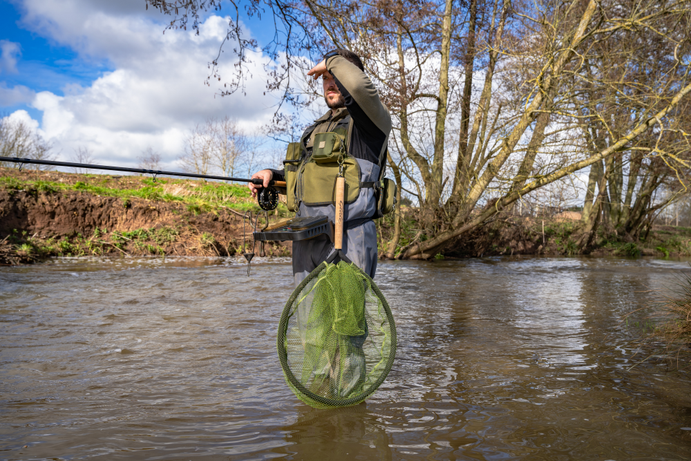Minciog KORUM Glide Wading Net Latex Plutitor Pentru Pastrav, 30-60cm