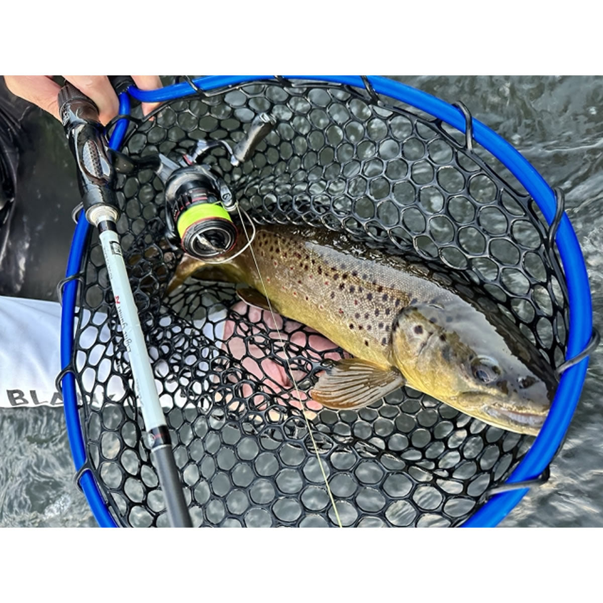 Minciog RTB Rubber Landing Net Black and Blue, 30x35cm
