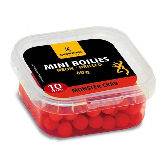 Mini Boilies Browning Neon Pre-drilled Red Monster Crab 10mm