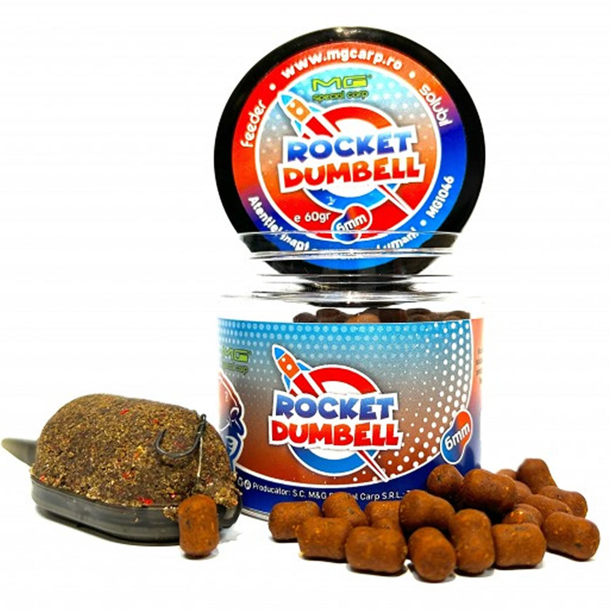 Mini Boilies MG Special Carp Method Feeder Rocket Dumbell