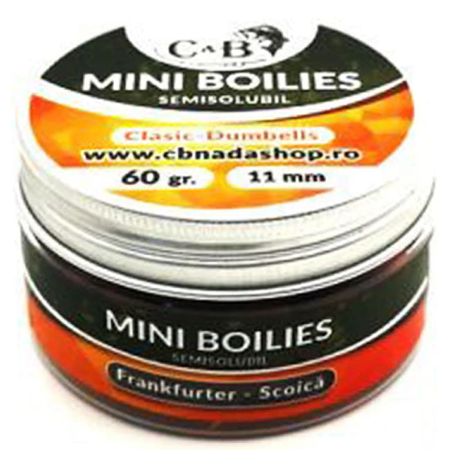 Mini Boillies Semisolubil C&amp;B, Frankfurter Scoica, 11mm, 60g 
