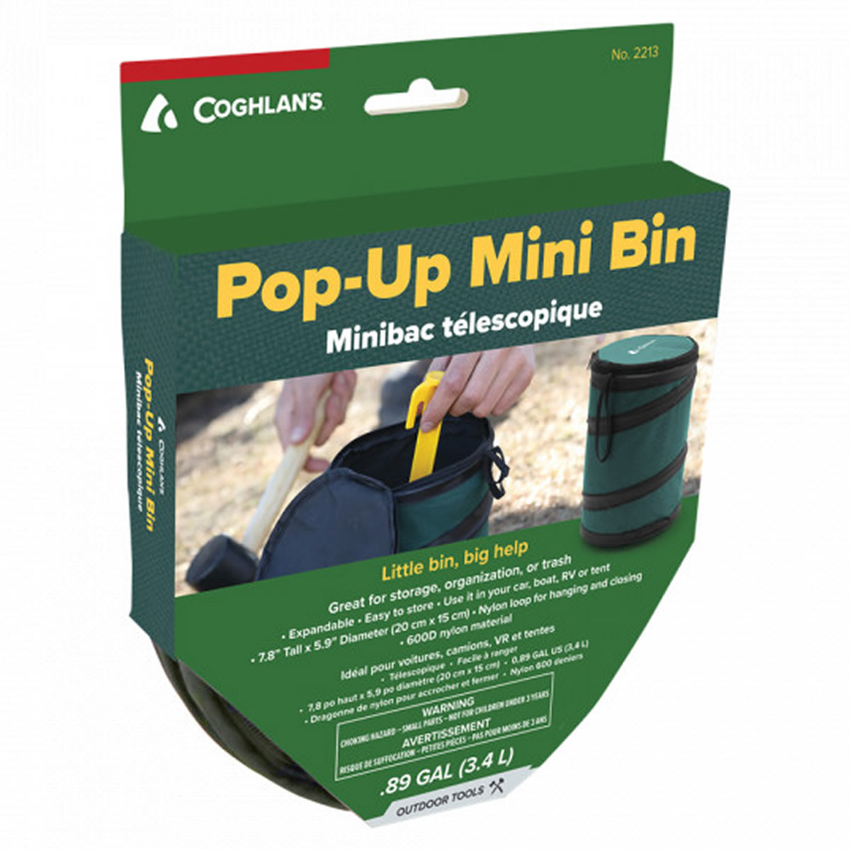 Mini Cos de Gunoi Pliabil Coghlans Pop Up