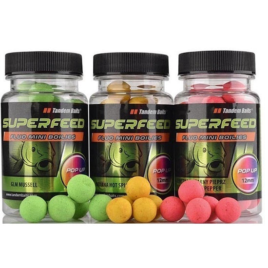 Mini Pop-Up Tandem Baits SuperFeed Fluo 12mm 35g GLM Mussell