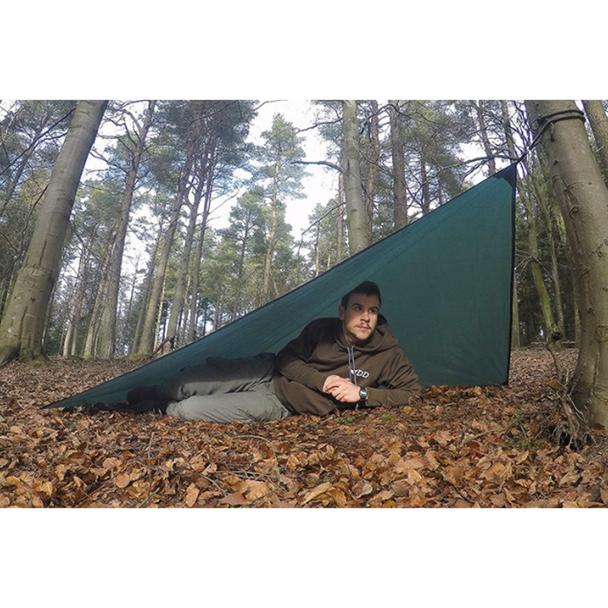 Mini Tenda DD Hammocks Prelata Magic Carpet Olive Green,  140x140cm 