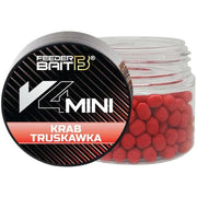 Mini Wafter FEEDER BAIT V4, Rac si Capsuna, 4mm, 25ml