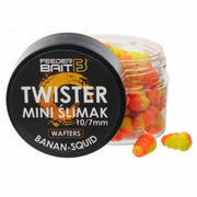  Mini Wafters Feeder Bait Twister, Banana &amp; Squid, 10-7mm