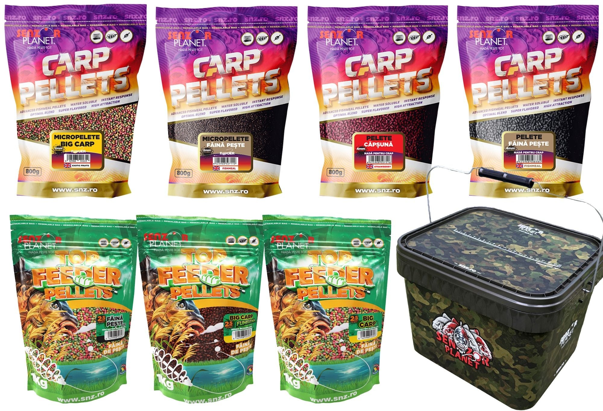 Mix Pelete SENZOR Premium Pellet Box, 2-2.5-4mm