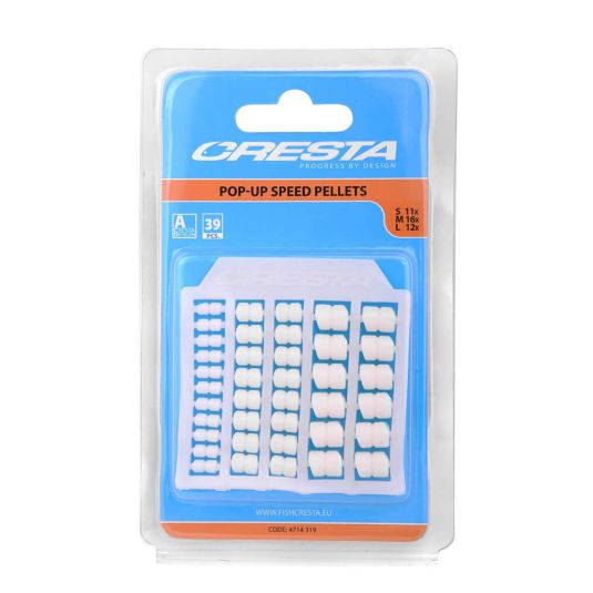 Momeli Artificiale Cresta Pop-up Speed Pellets 39buc/plic White