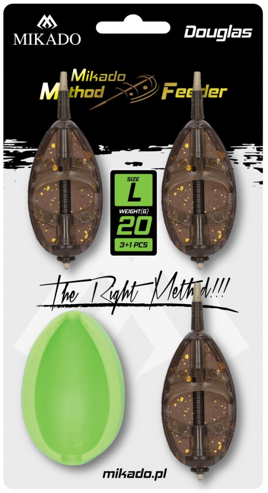 Momitor Method Feeder Douglas Set -L -3Buc- 30 40 50G Matrita