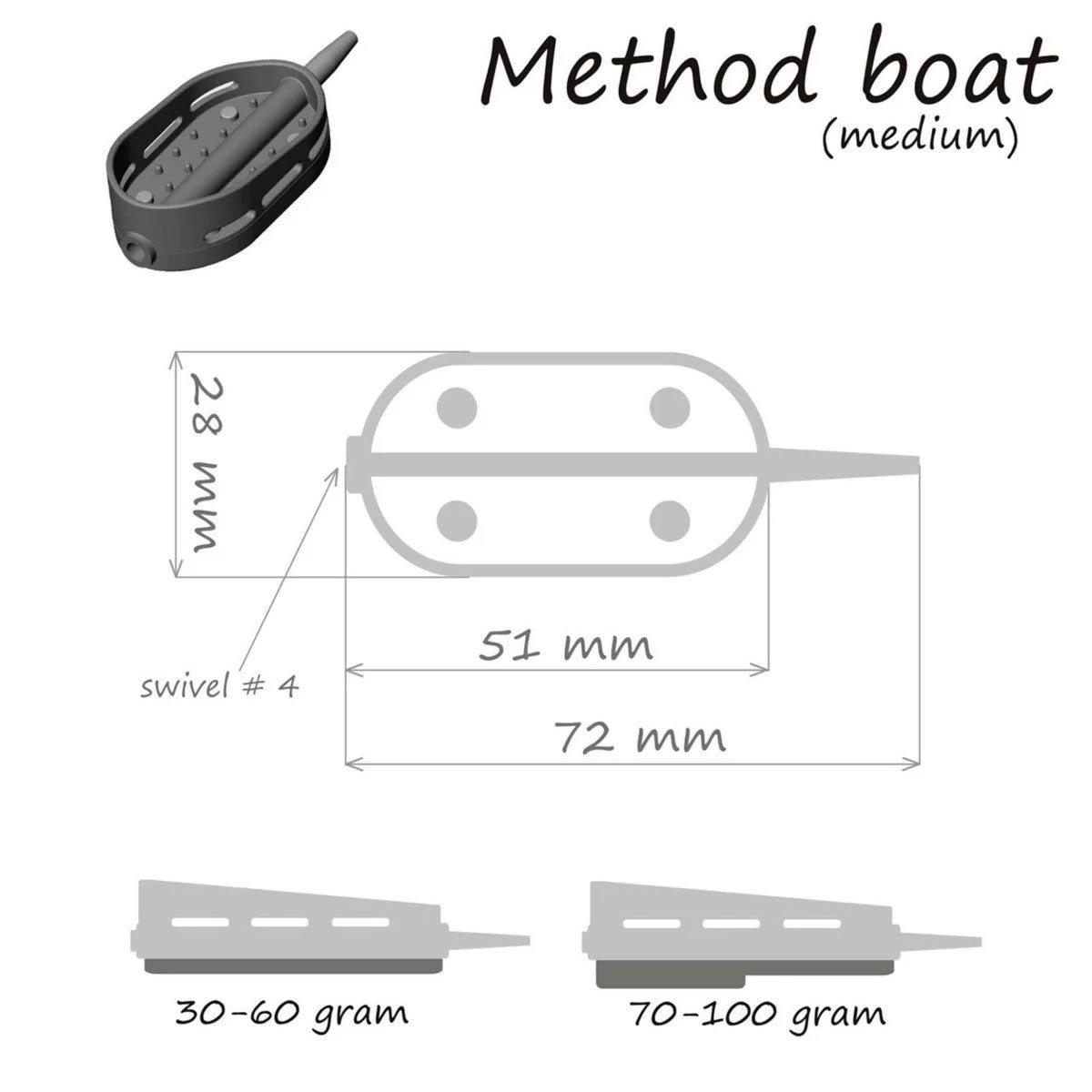 Momitor Orange  Method Boat 80g 