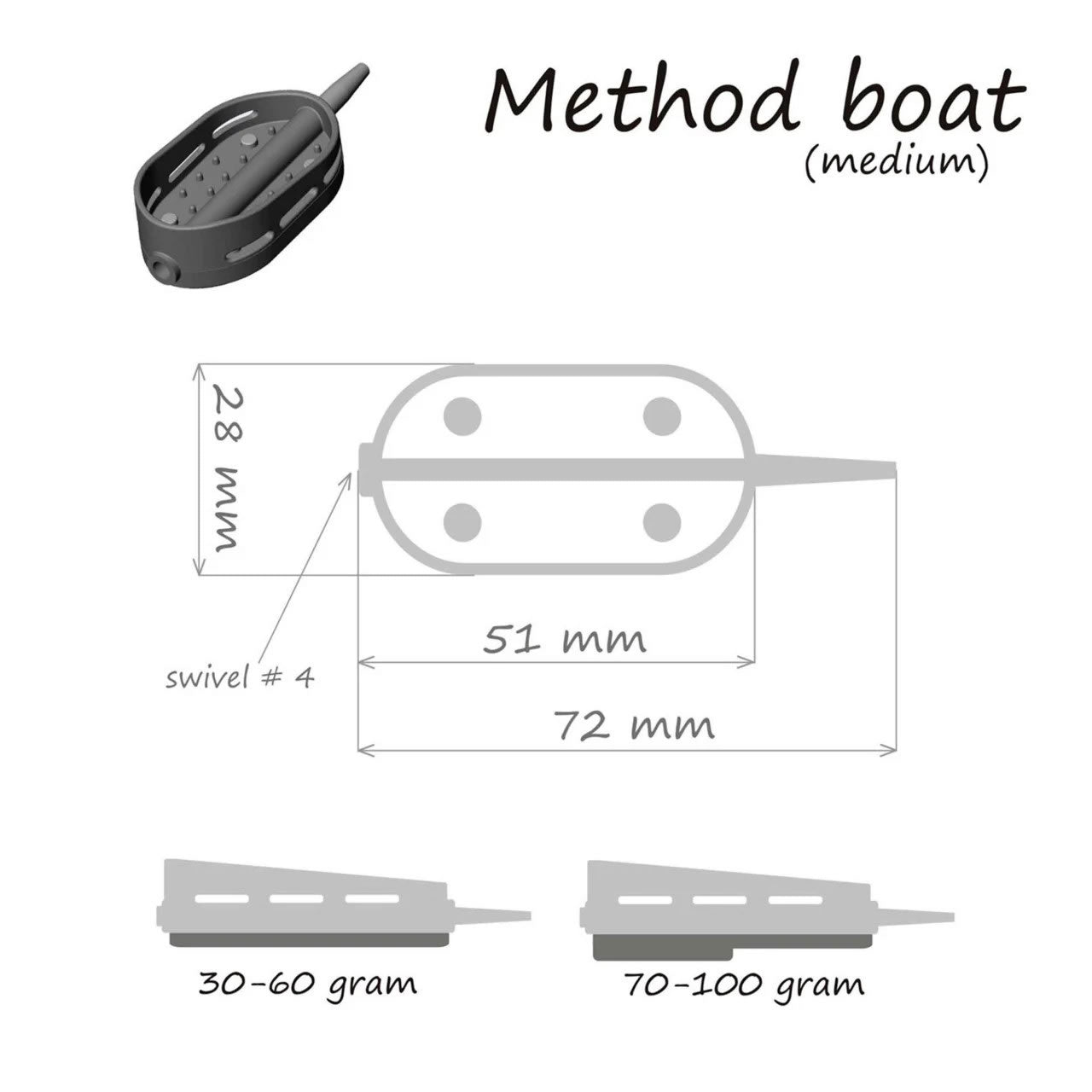 Momitor Orange Method Boat 90g