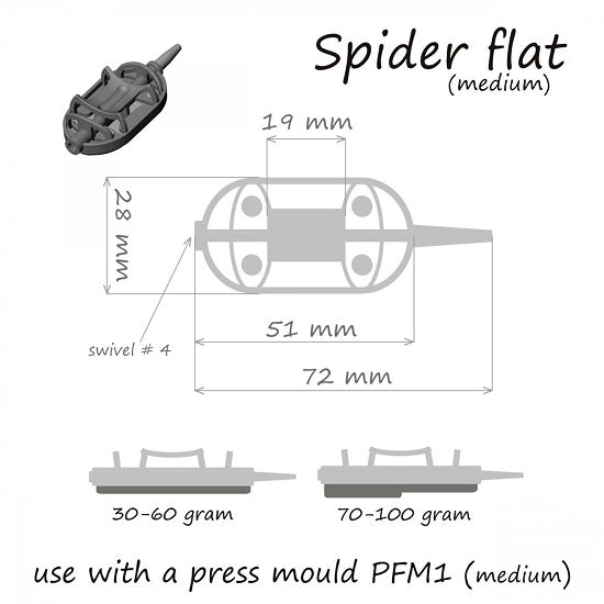 Momitor Orange Method Spider Flat, 100g 