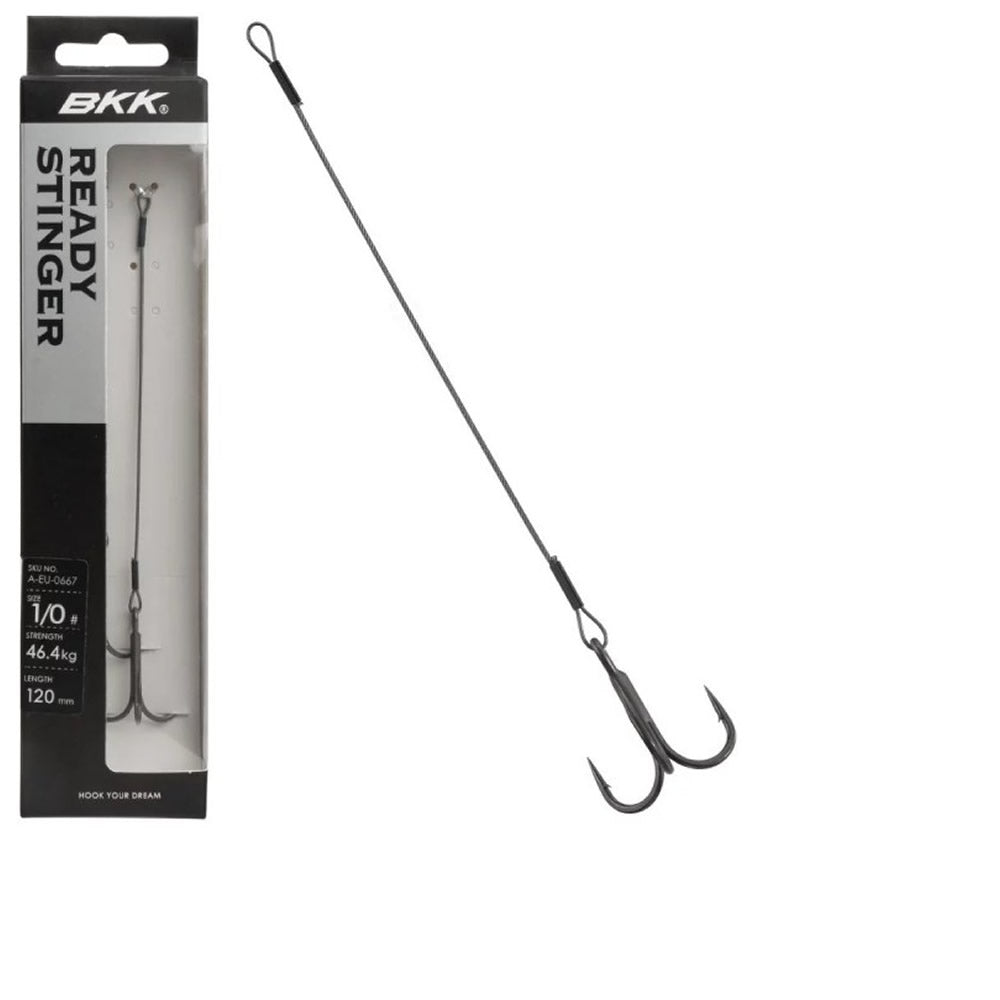 Montrura BKK Spear Stinger HD 7x7 Wire Pike Ready Stinger Rig, 12cm, 0.9mm, Nr.1/0, 46.5kg, 1buc/pac