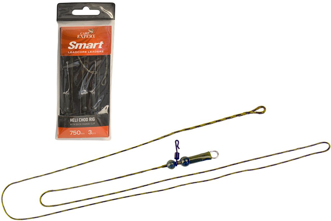Montura Carp Expert Heli Chod Leadcore Cu Agrafa Rapida, 3buc/pac