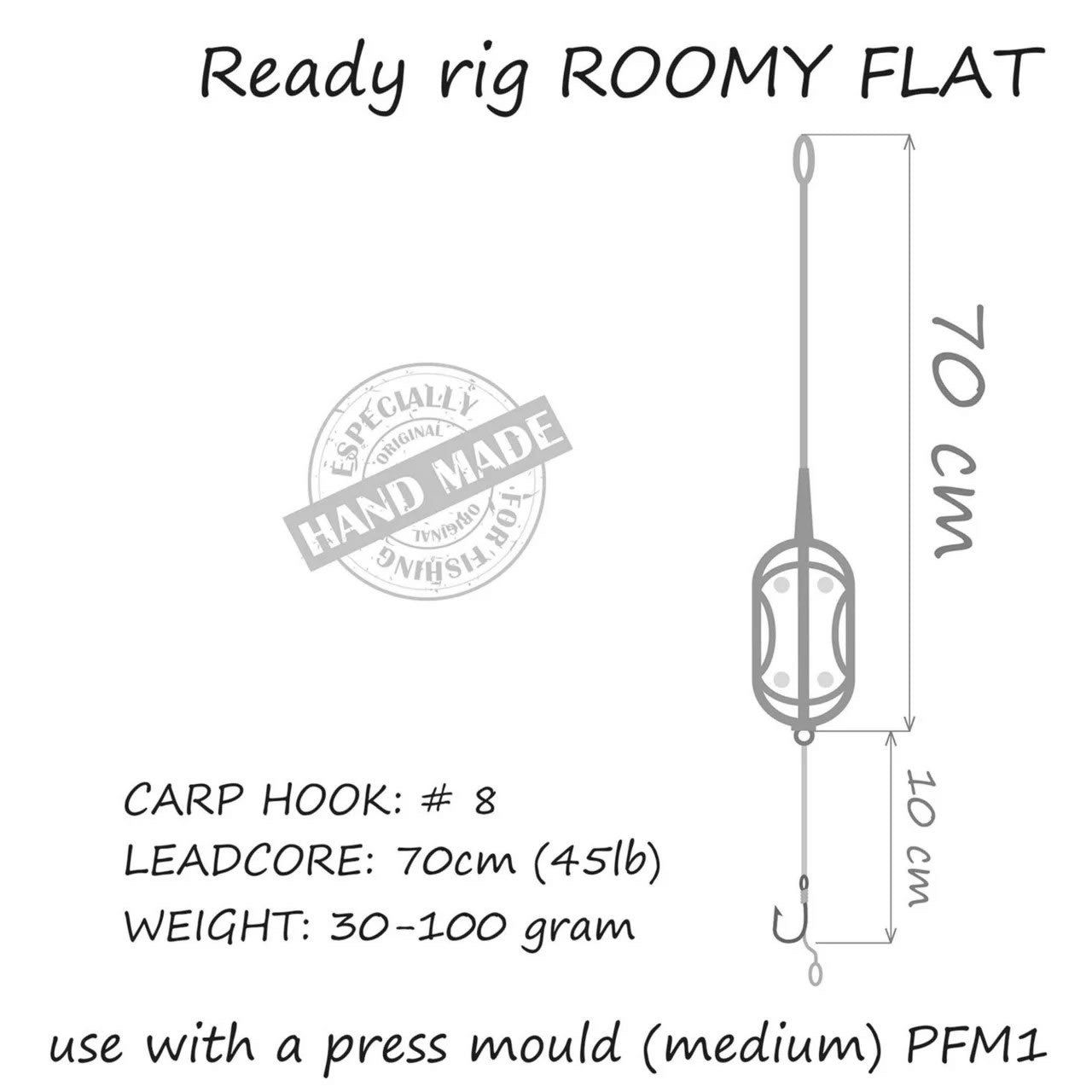 Montura Crap Orange 60gr Method Roomy Flat No.4